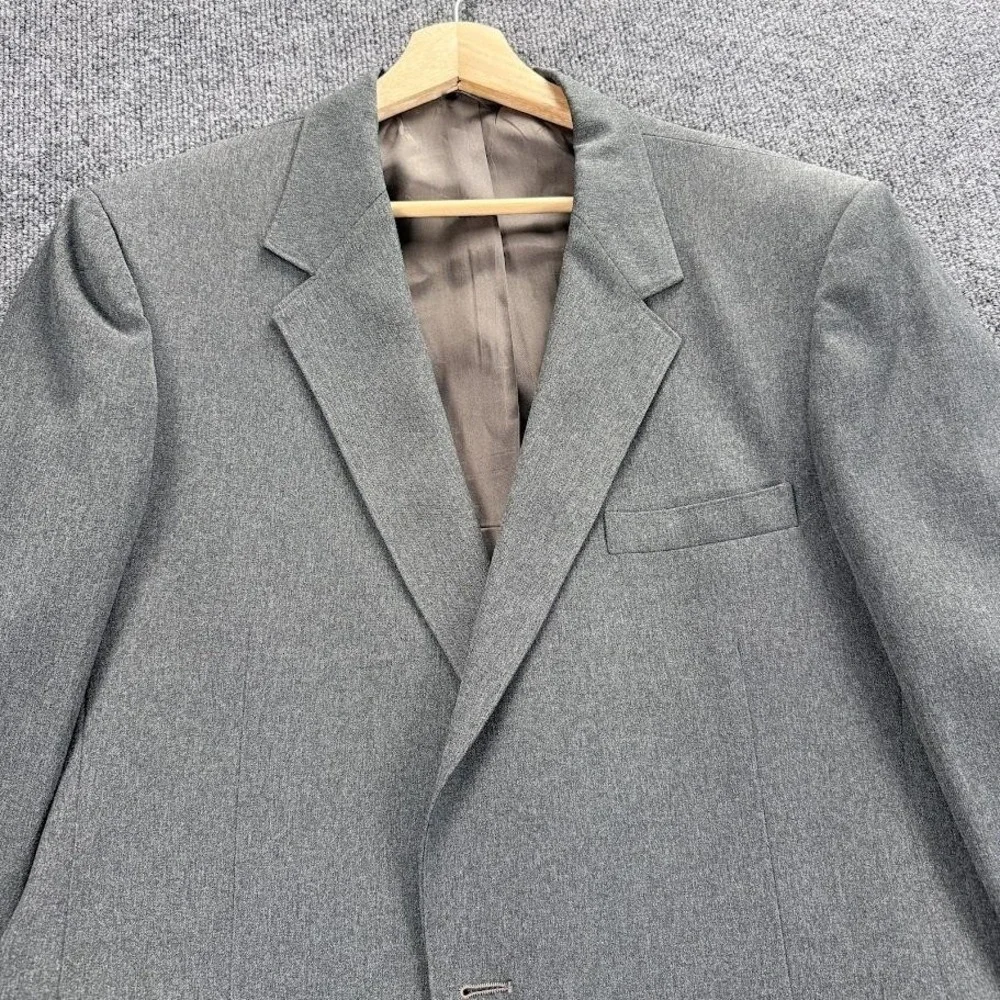 Vintage Sears The‎ Comfort Suit Blazer Mens Extra Large Gray Two Button 90s